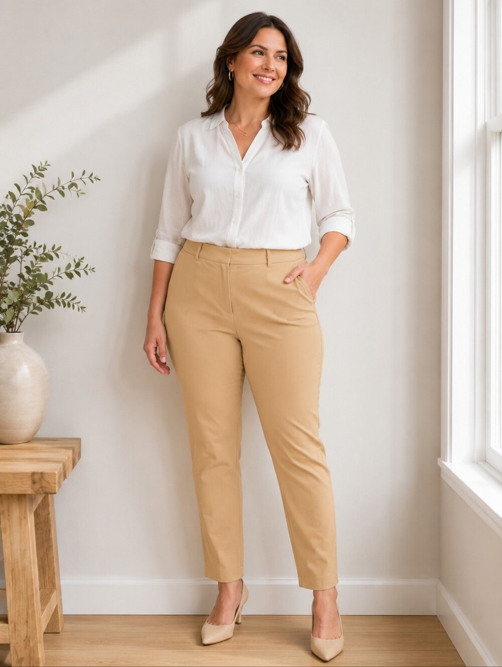 Old Navy Pixie Skinny High Rise Pants Women’s Size 16 Pale Yellow Stretch
